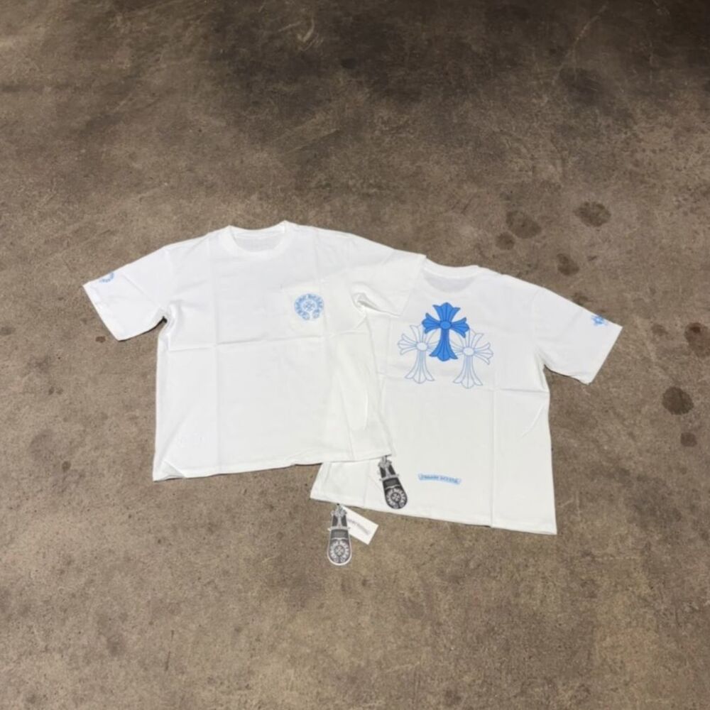 Men White & Black T-Shirt